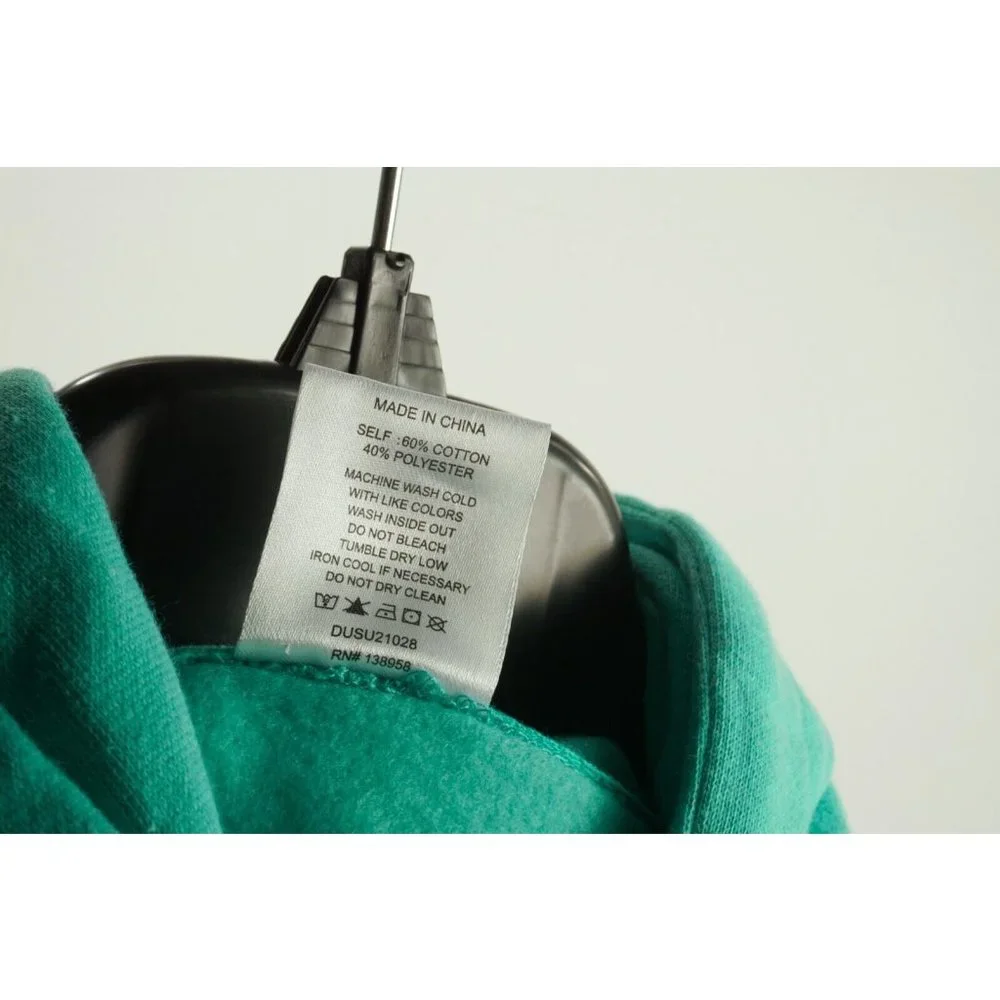 New Designs Untitled Our House Men's Small Teal Fleece‎ Lined Graphic Hoodie